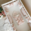 Set lenjerie Patut Copii Bebe 8 piese Classic Ivory (8)